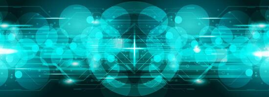 Green cyber digital background vector