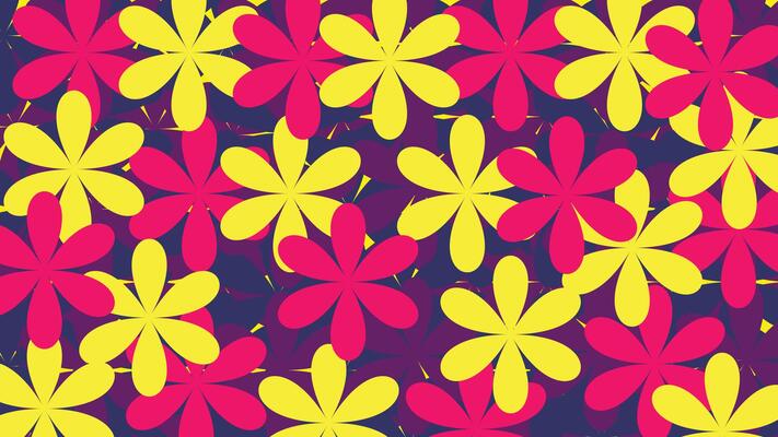 Vibrant Floral Vortex