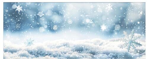 A Large Snowflake Resting on a Blanket of Fresh Snow photo