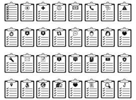 Icon To Do List Tasks Schedule vector