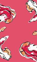 Abstract Marble Texture on red background vector