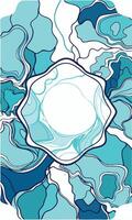 Elegant Blue and Gold Marble Texture with Fluid Abstract Design vector