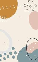 Contemporary Minimalist Design with Geometric and Organic Forms vector