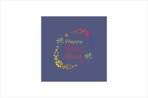 happy new year celebration typography vector