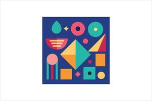 Geometric shapes and elements collection vector