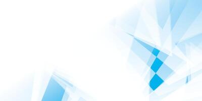 Abstract geometric white and blue color background with rectangle, triangle shape. illustration. vector