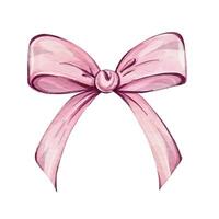 This charming pink ribbon bow is perfect for adding a beautiful touch to embellish gifts and creative projects vector