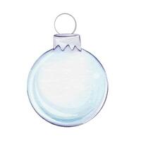 This delicate glass Christmas ornament features a unique swirl design, ideal for holiday decor and celebrations vector