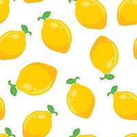 Lemon seamless pattern vector
