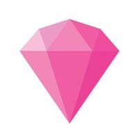 A pink diamond icon on a white background vector