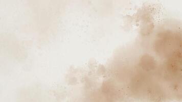Abstract brown aesthetic horizontal watercolor background. Hand drawn texture backdrop vector