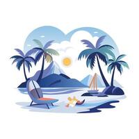 snow mountain range with a serene lake in the foreground vector
