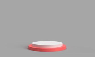 White pink podium stage circle round object stand showcase design dais empty display presentation product beauty cosmetic elegance advertisement marketing sale customer buy luxury showing performance photo