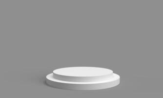 White isolated podium stage stand showcase object step exhibition advertisement product studio dais abstract design modern graphic template platform pedestal clean merchandise round circle feature photo