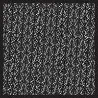 Dark Black and Grey Geometric Floral Pattern vector