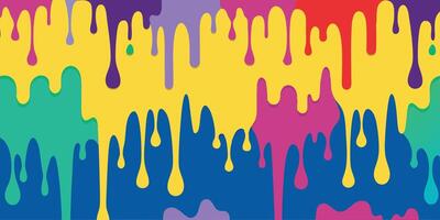 A colorful background with a dripping paint vector