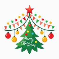 Set of Christmas light strings on white background vector