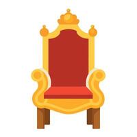King's throne illustration vector