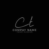 CL initial letter handwriting signature style monogram logo design template vector