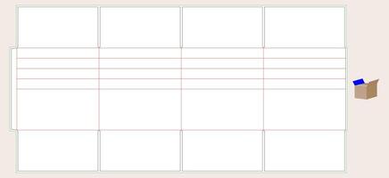 Multi Depth Corrugated Box, 16 Length x 16 Width x 16 Height, Kraft vector
