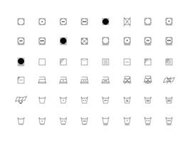 icon design set art line and editable vector