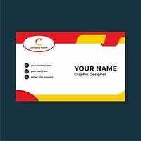 ID Card design template, ready to print. vector
