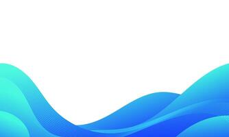 Abstract Blue Wave Background Design Template vector