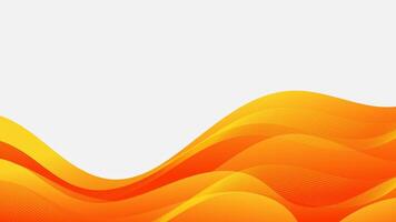 Abstract Orange and Yellow Wave Pattern Background vector