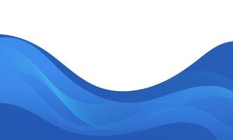 Abstract Blue Wave Background Design Template vector