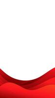 Abstract Red Wave Background Design Template vector