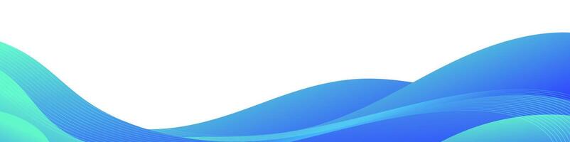 Abstract Blue Gradient Waves Background Design vector
