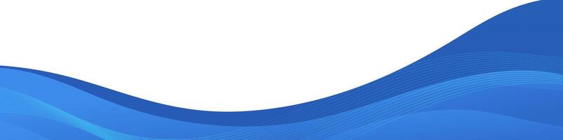 Abstract Blue Wave Lines Background Design vector