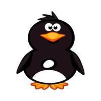 Cartoon number 8 like penguin, figure Eight. Cartoon of number with a animal concept. Calligraphy, lettering, typography for your Education cards or game vector