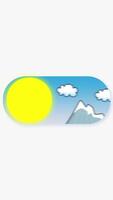 Day And Night Control Switch Loop 2D Animation Vertical video