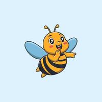 Cute butterfly cartoon icon illustration vector