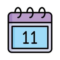 A calendar icon representing schedule management vector