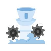 Get this amazing icon of hydro turbine in trendy style vector