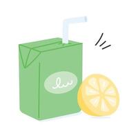 Freshly squeezed orange juice, refreshing and full of vitamins vector