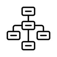 Hierarchical chart, representing team roles and organizational structure vector