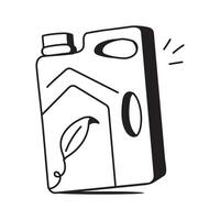 Eco friendly bottle symbolizing biodegradable packaging vector