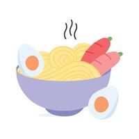 Easy to edit icon of ramen in modern style vector
