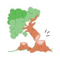 Healthy tree symbolizing the importance of forest and tree conservation vector
