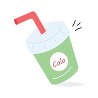 Refreshing cola drink, ideal for any time thirst quenching vector