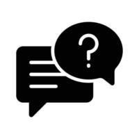 Speech bubble with question mark, symbolizing asking questions and inquiry vector