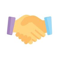 A handshake, symbolizing trust and partnership vector