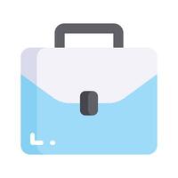 Briefcase icon representing professional portfolio vector