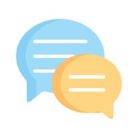 Speech bubbles, symbolizing dialogue and communication vector