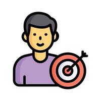 A target icon symbolizing personal or team goals vector