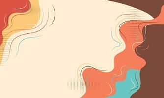 Abstract Background with Curvy Shapes and Dotted Patterns vector