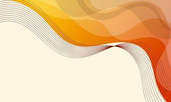 Abstract Background with Curving Lines and Overlapping Shapes in Warm Colors vector